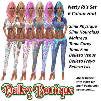 Second Life Marketplace - VB Netty Pj's set with hud